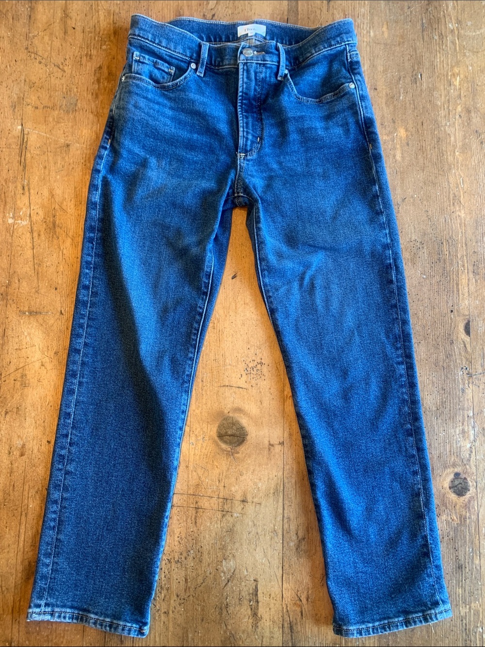 Rivete Straight Leg Women’s Jeans in Deep Blue Denim